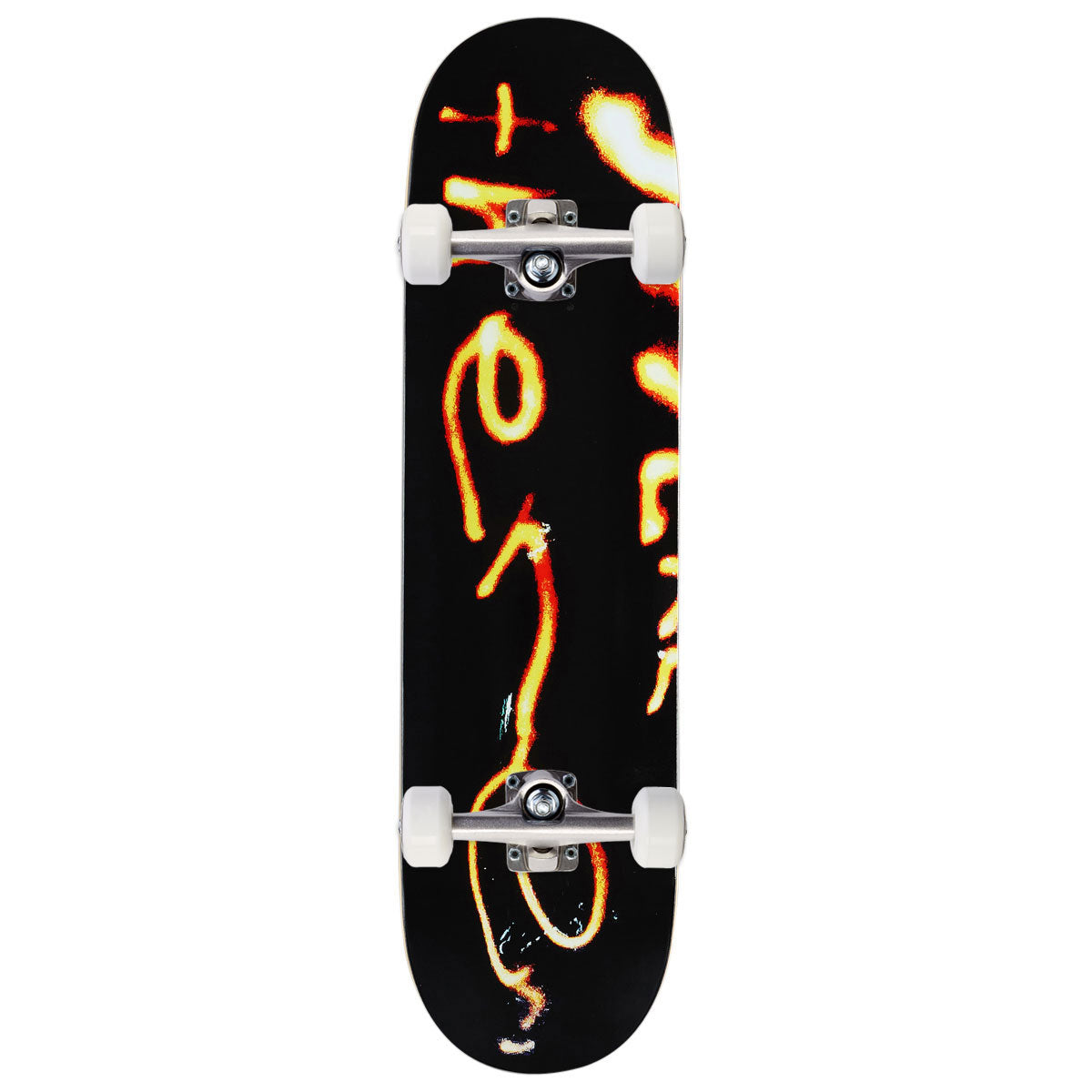There Team Burning Skateboard Complete - Black - 8.25