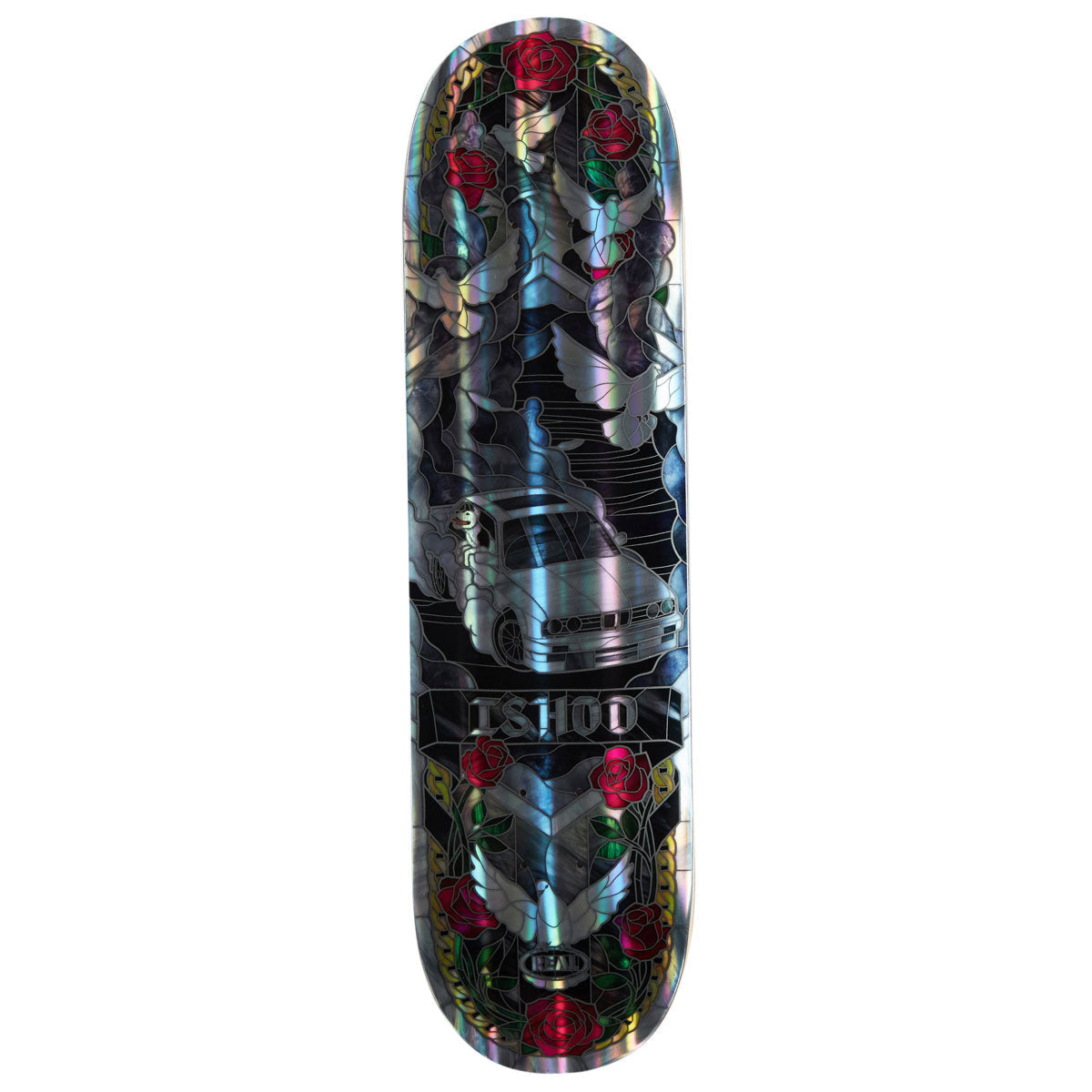 Real Ishod Holographic Cathedral II Twin Tail Skateboard Deck - 8.30
