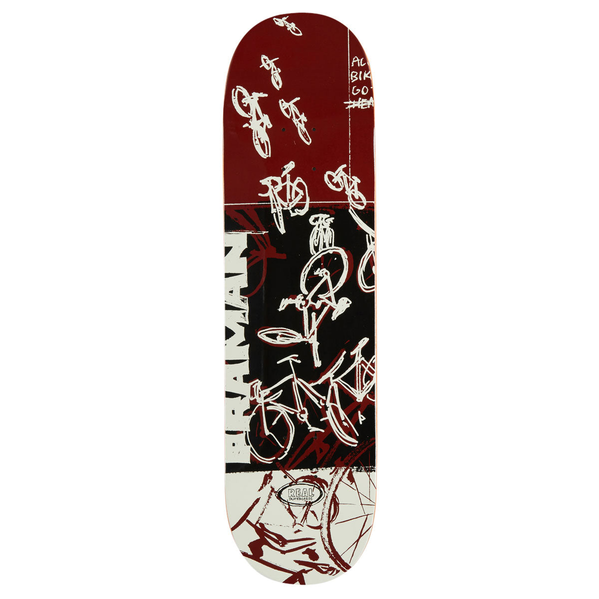 Real Praman Bike Purgatory Skateboard Deck - 8.25