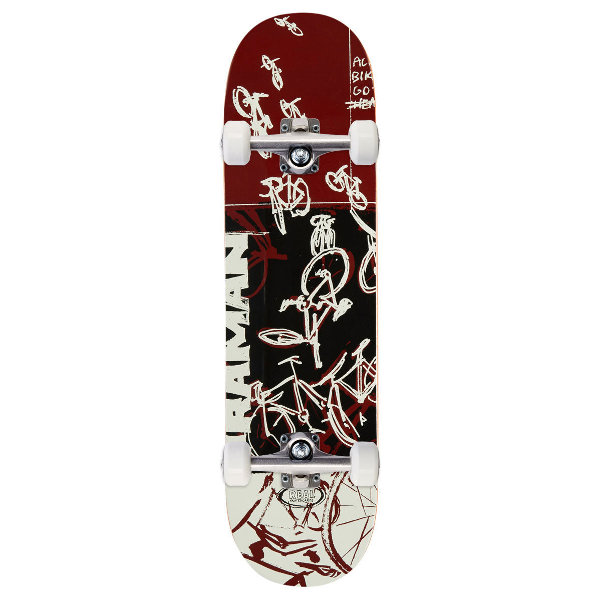 Real Praman Bike Purgatory Skateboard Complete - 8.25