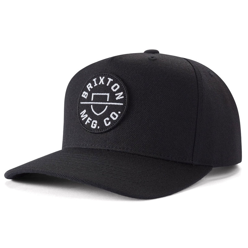 Brixton Crest C Mp Snapback Hat - Black