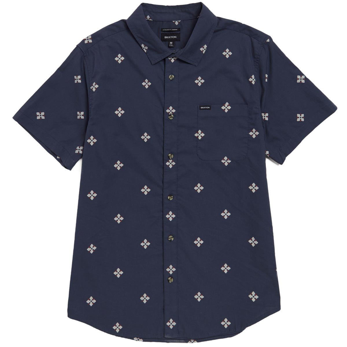 Brixton Charter Shirt - Ombre Blue Bandana Floral image 1