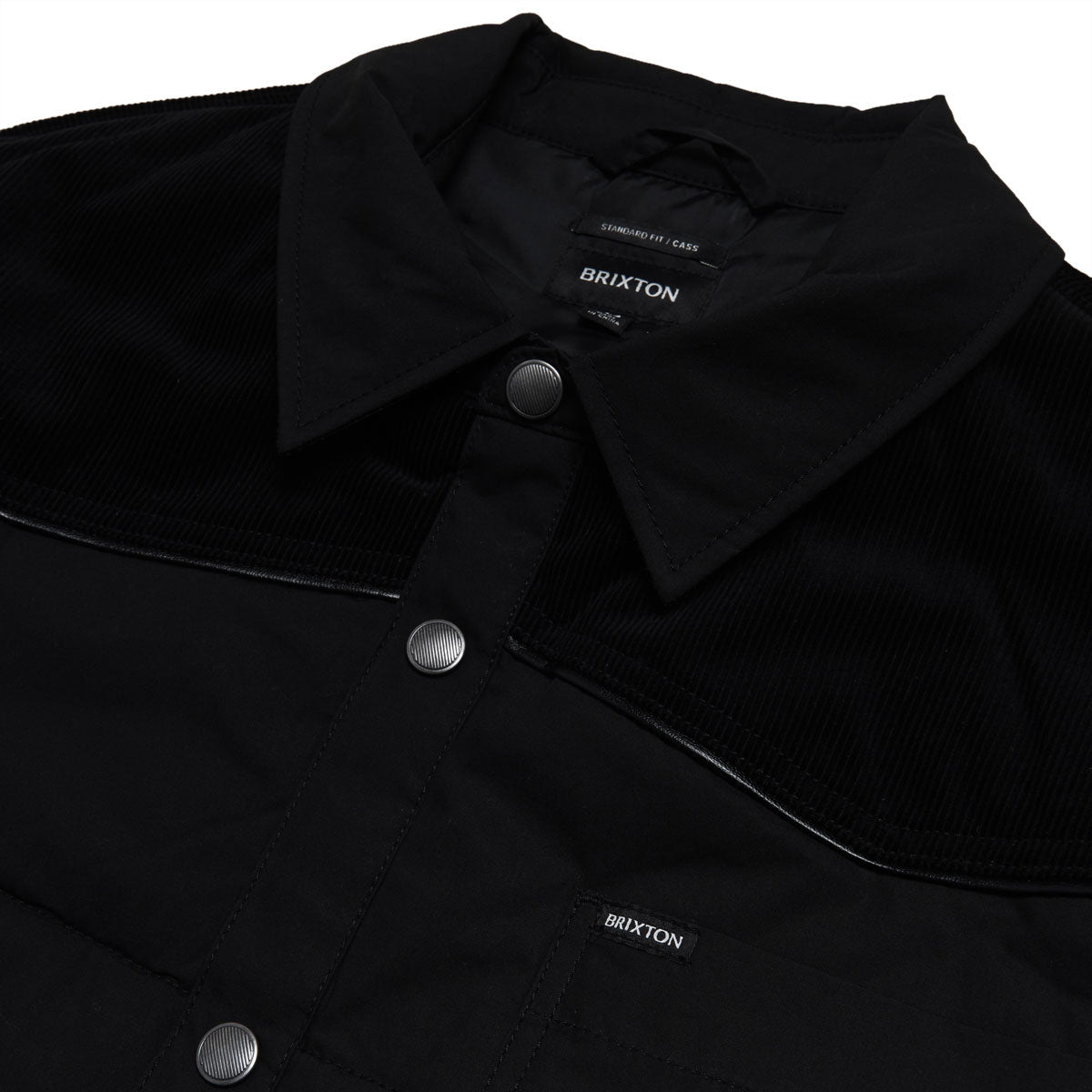 Brixton Cass Jacket - Black/Black Cord image 2