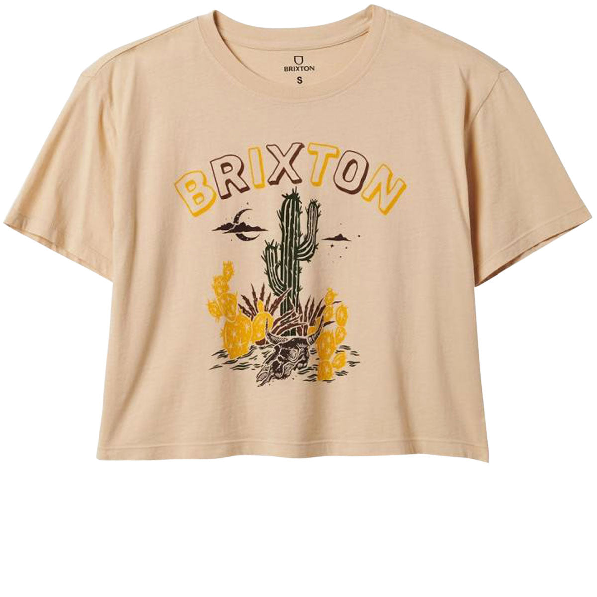 Brixton Womens Cactus Boxy T-Shirt - Biscotti image 1