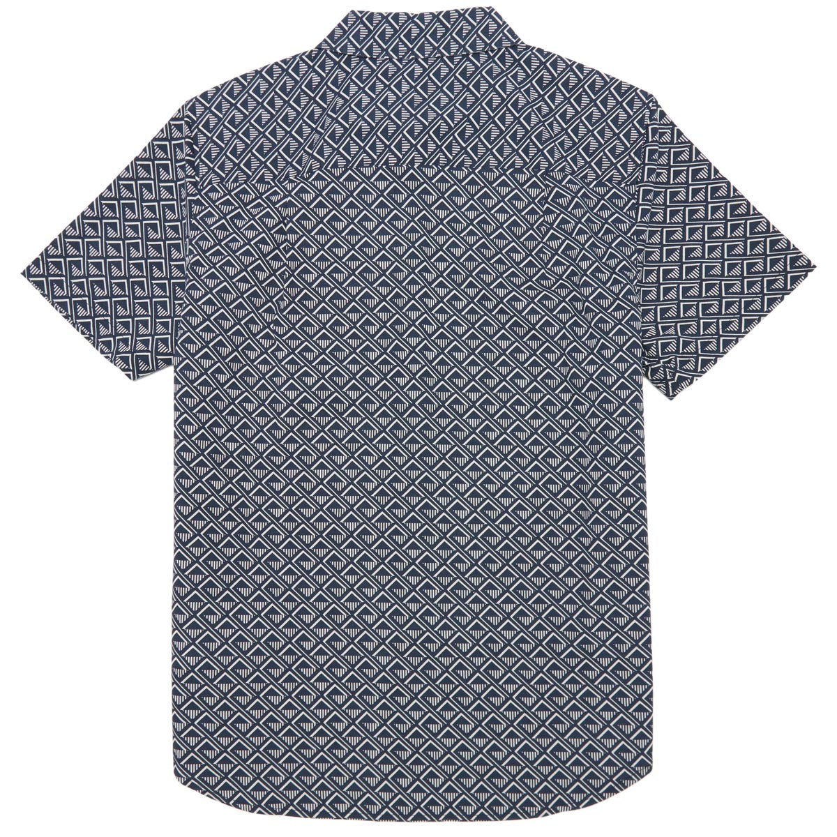 Brixton Charter Print Shirt - Washed Navy/White Tile image 2