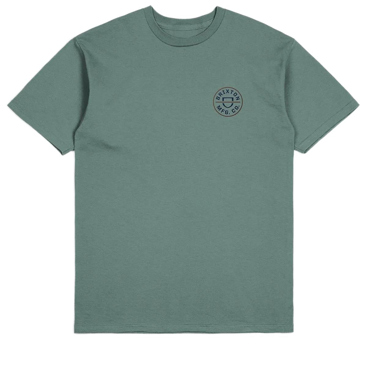 Brixton Crest II T-Shirt - Chinois Green/Washed Navy/Sepi image 2