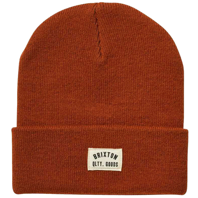 Brixton Woodburn Watch Beanie - Rust Orange