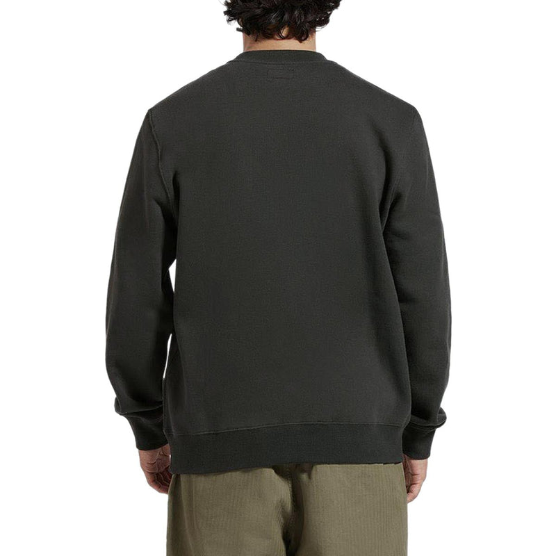 Brixton Parson Patch Crew Sweater - Washed Black