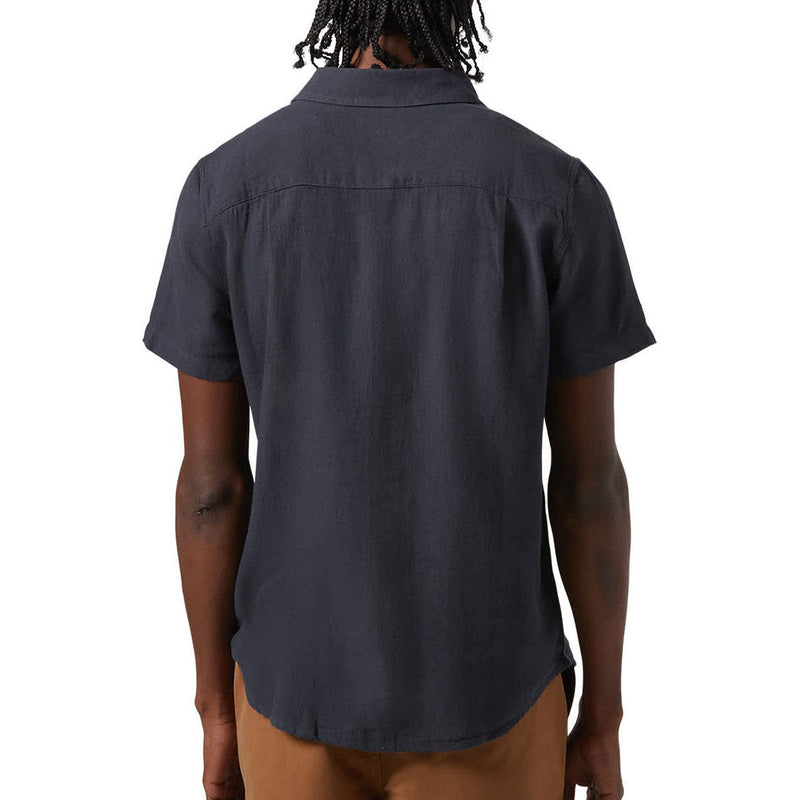 Brixton Charter Organic Cotton Shirt - Washed Black