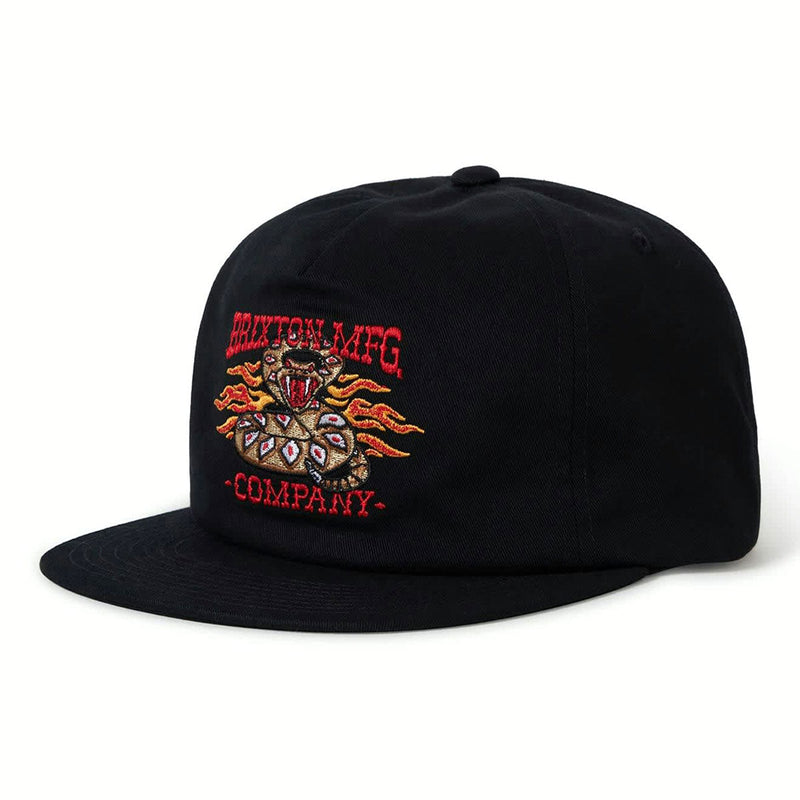 Brixton Hardee Hp Snapback Hat - Black