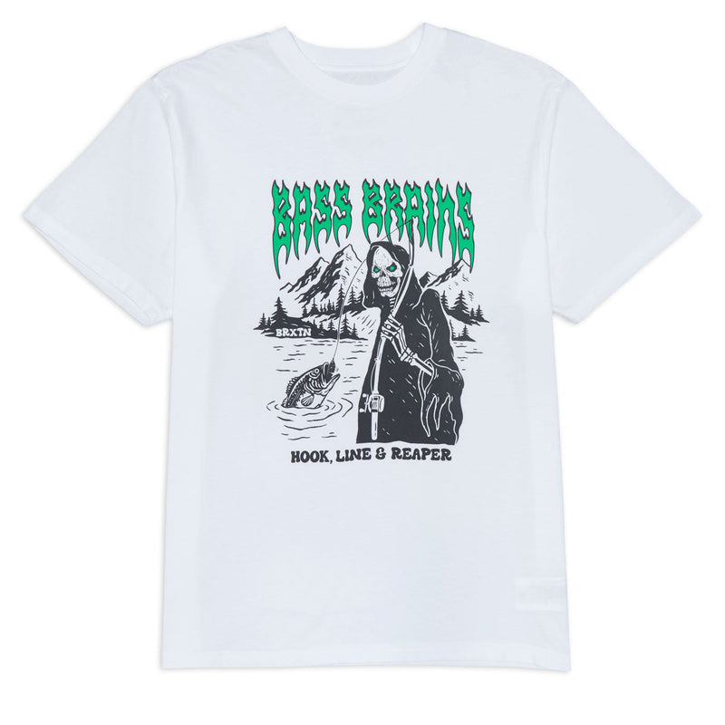 Brixton Bass Brains Reaper T-Shirt - White