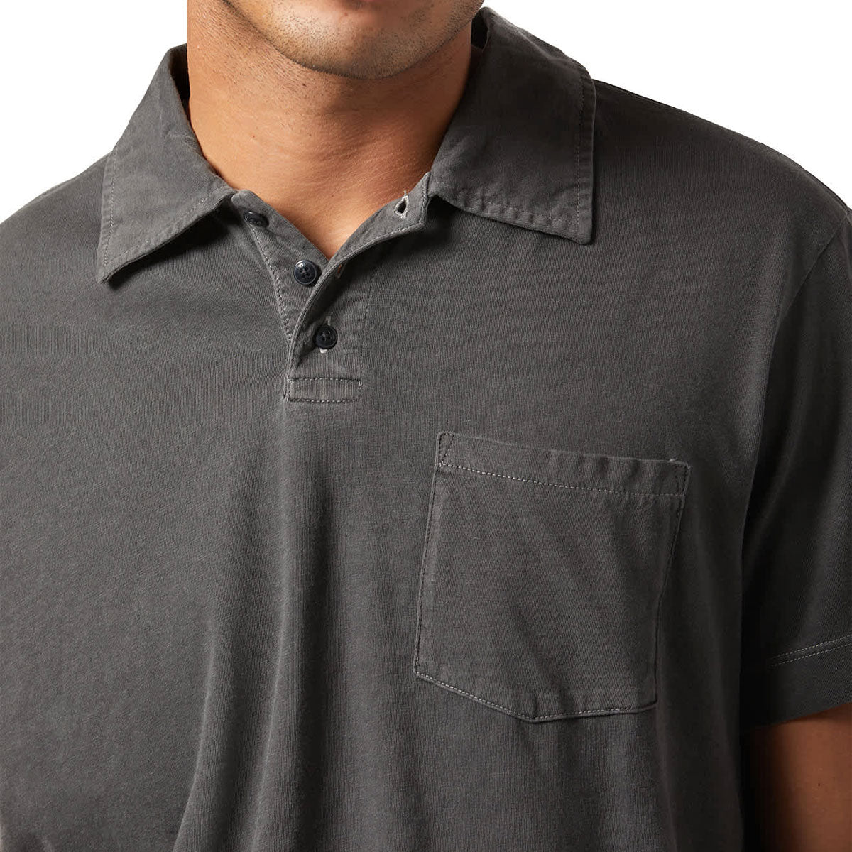 Brixton Vintage Wash Polo Shirt - Washed Black – Daddies Board Shop