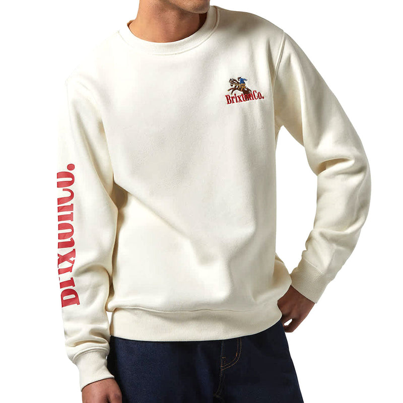 Brixton Inwood Sweatshirt - Egret White
