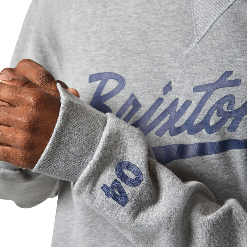 Brixton The League Broken In Sweatshirt - Heather Grey