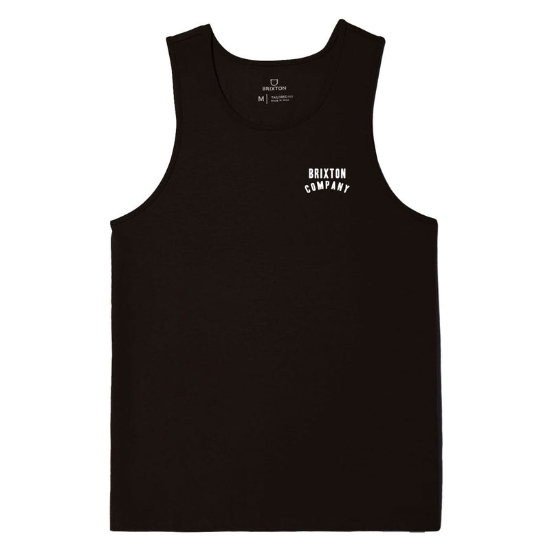 Brixton Woodburn Tank Top - Washed Black/White/White