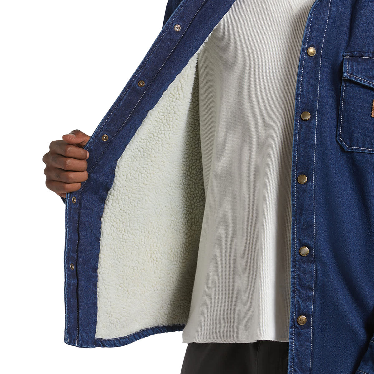 Brixton Durham Lined Jacket - Medium Wash Denim image 3