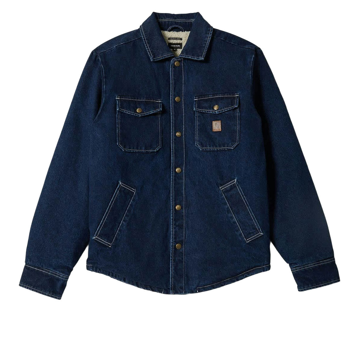Brixton Durham Lined Jacket - Medium Wash Denim image 4