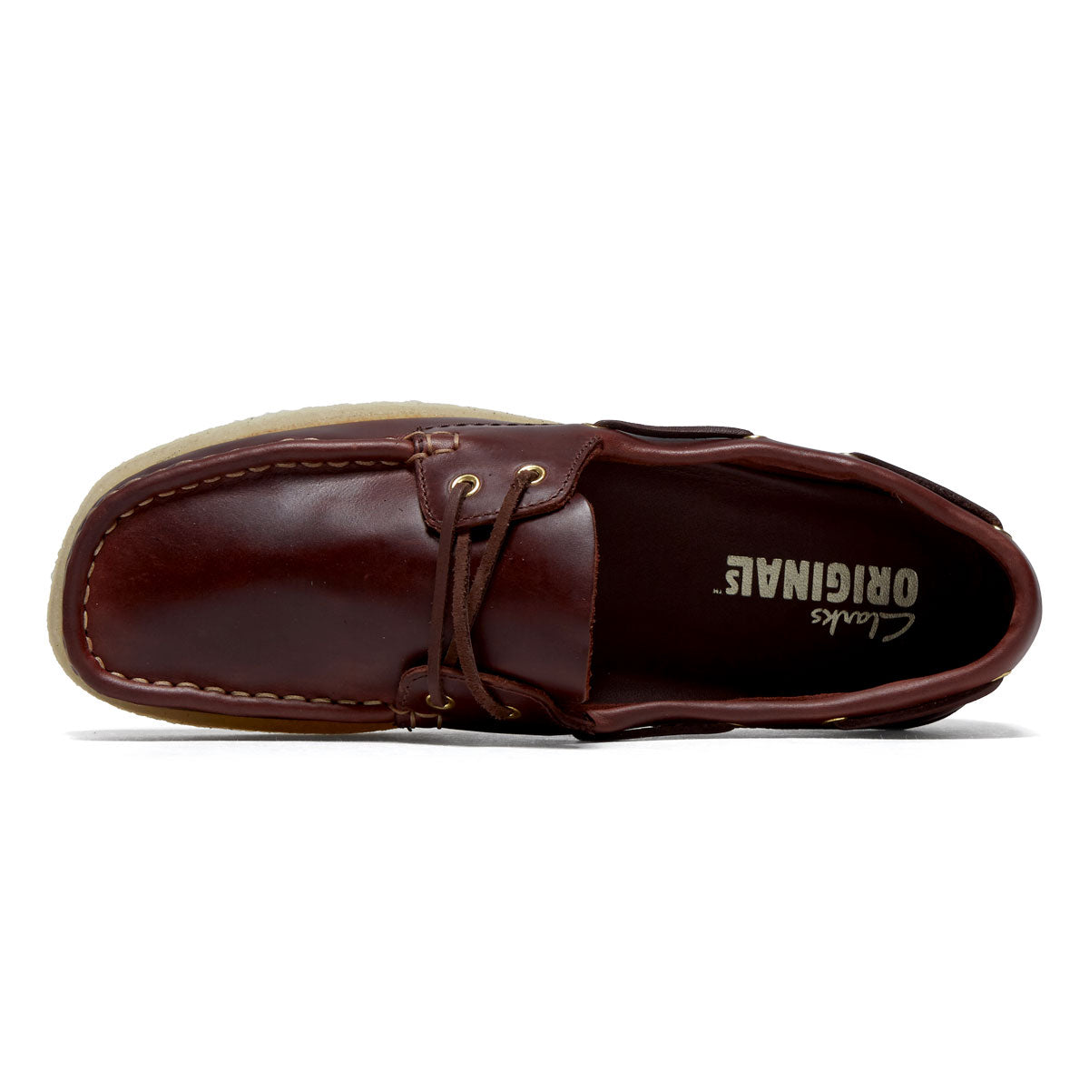 Clarks Womens Godney Boat Shoes - British Tan Leather image 3