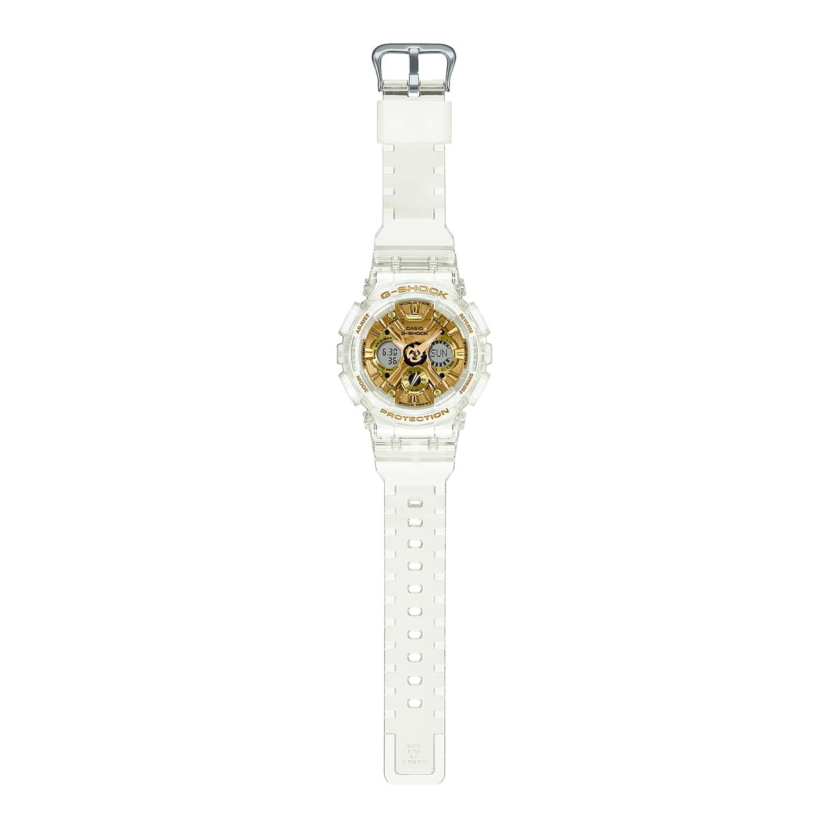 G-Shock GMAS120SG-7A Watch - Clear/Gold image 2