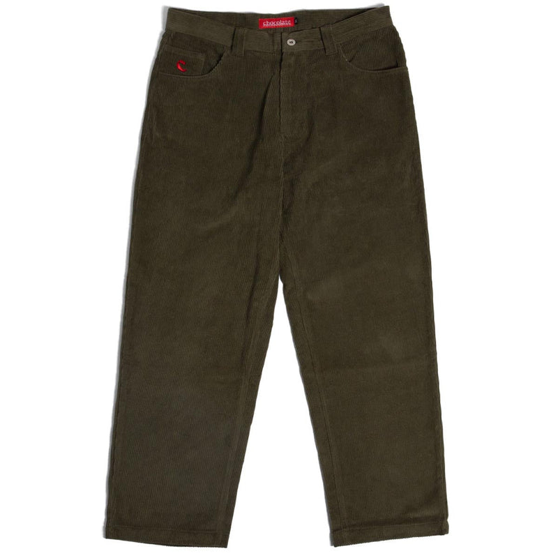 Chocolate Cord Pants - Olive