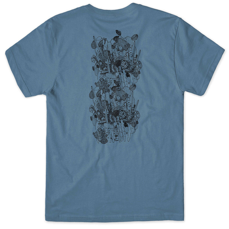 Girl Sketch Book T-Shirt - Indigo