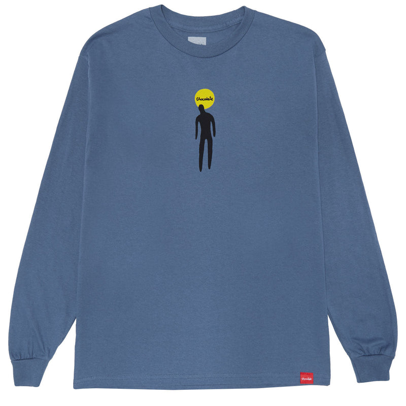 Chocolate Drip Long Sleeve T-Shirt - Harbor Blue