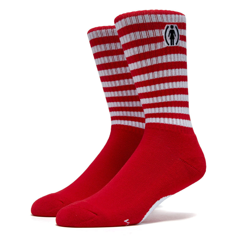 Girl x (Red) Socks - Black