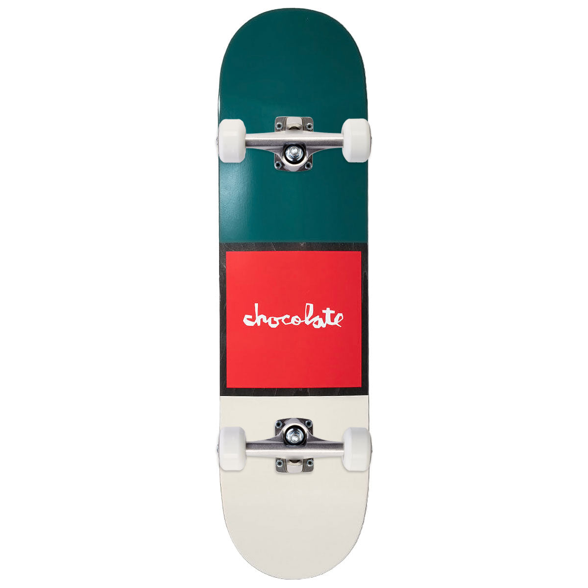 Chocolate Capps Red Square Skateboard Complete - 8.25