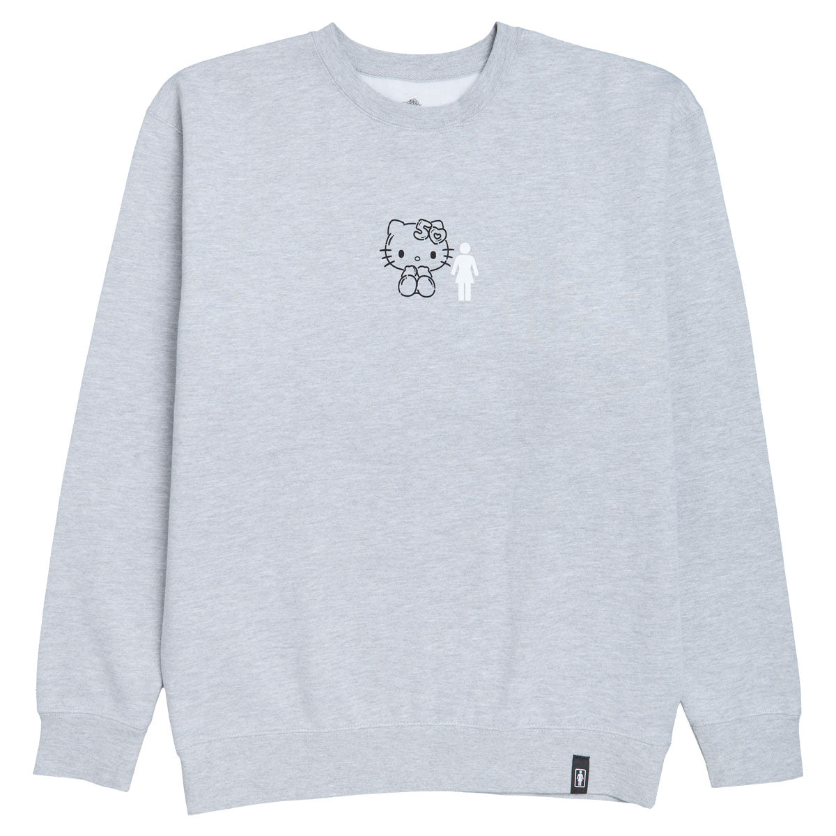 Girl x Hello Kitty Partners Crew Sweatshirt - Athletic Heather Grey – Daddies Bo