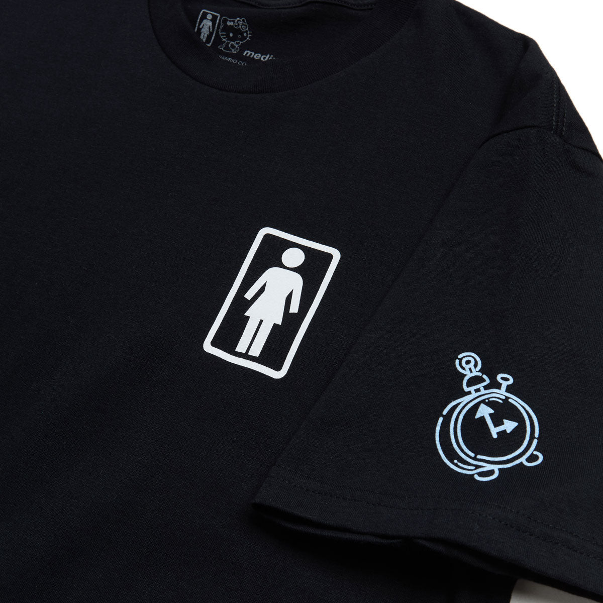 Girl x Hello Kitty All Over T-Shirt - Black – Daddies Board Shop