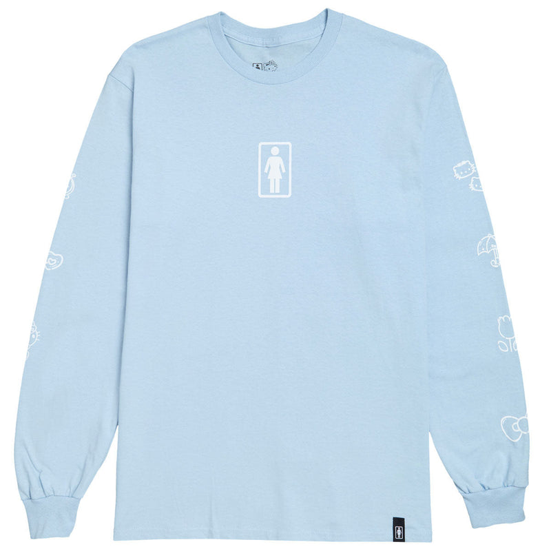 Girl x Hello Kitty Sleeve Long Sleeve T-Shirt - Powder Blue