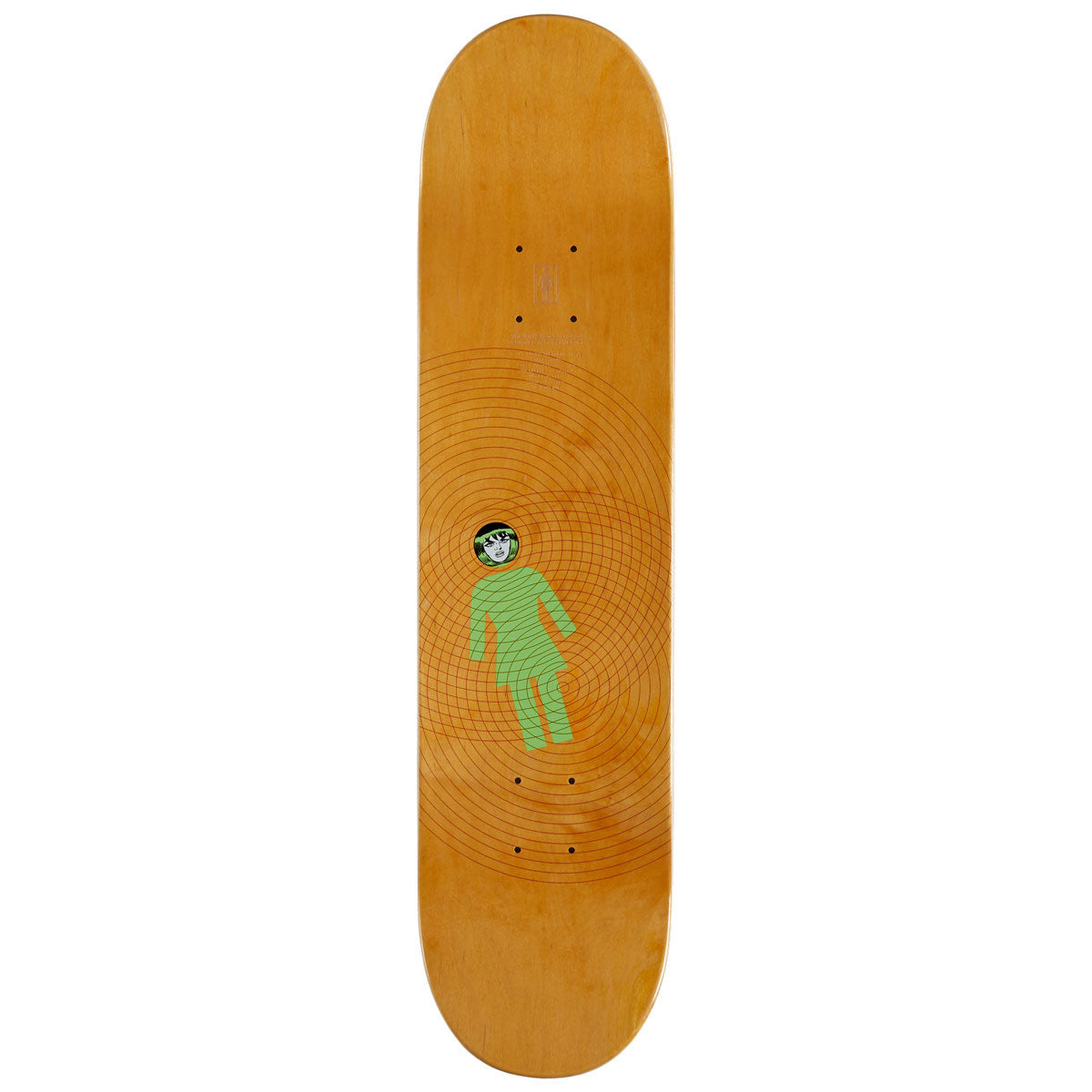 Girl Gass Hypno Girl Skateboard Deck - 7.75