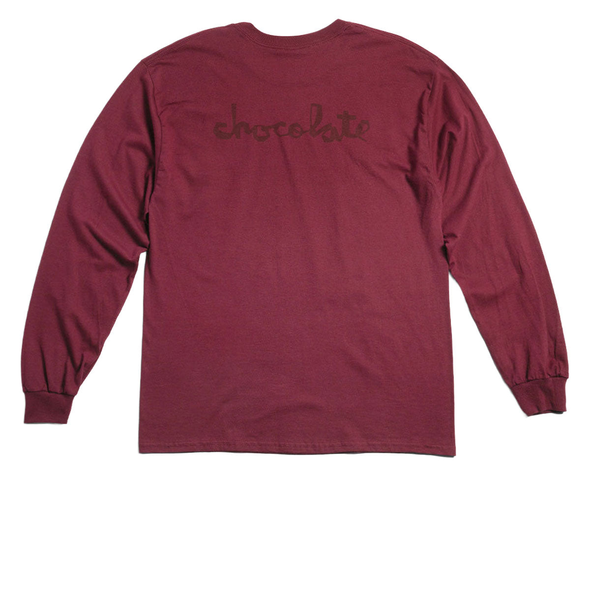 Chocolate Cada Dia Long Sleeve T-Shirt - Burgundy image 2