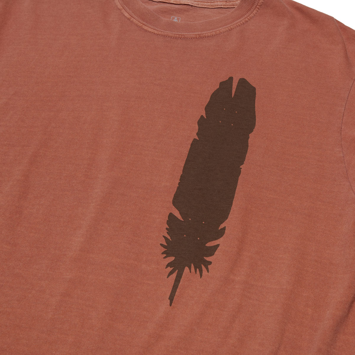 Girl Feather T-Shirt - Saddle image 2