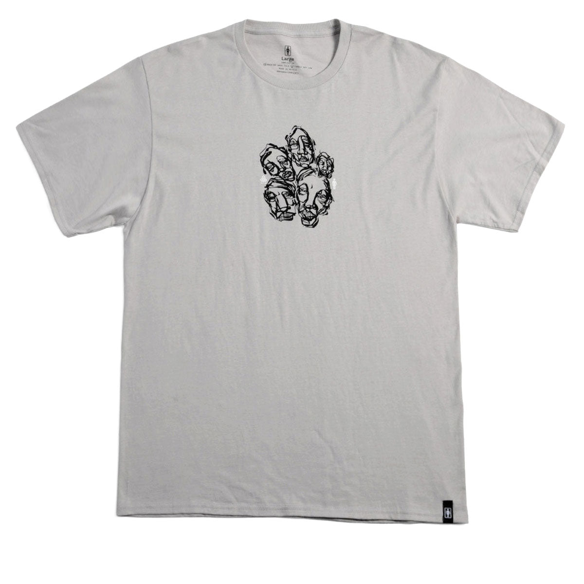 Girl Faces T-Shirt - Silver image 1