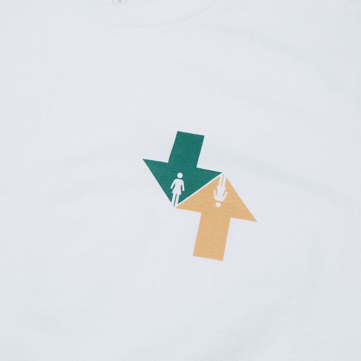 Girl Dual Directional T-Shirt - White image 2