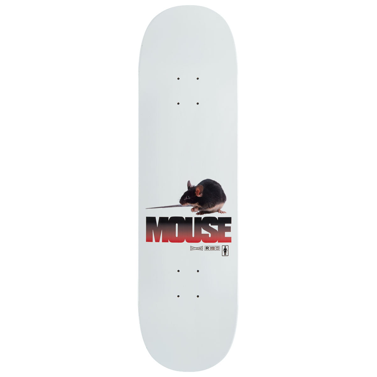 Girl Carroll Mouse One Off Twin Tip Skateboard Deck - 8.50