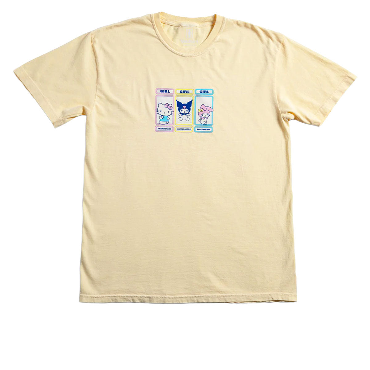 Girl x Hello Kitty Rainbow Triple OG T-Shirt - Yellow image 1