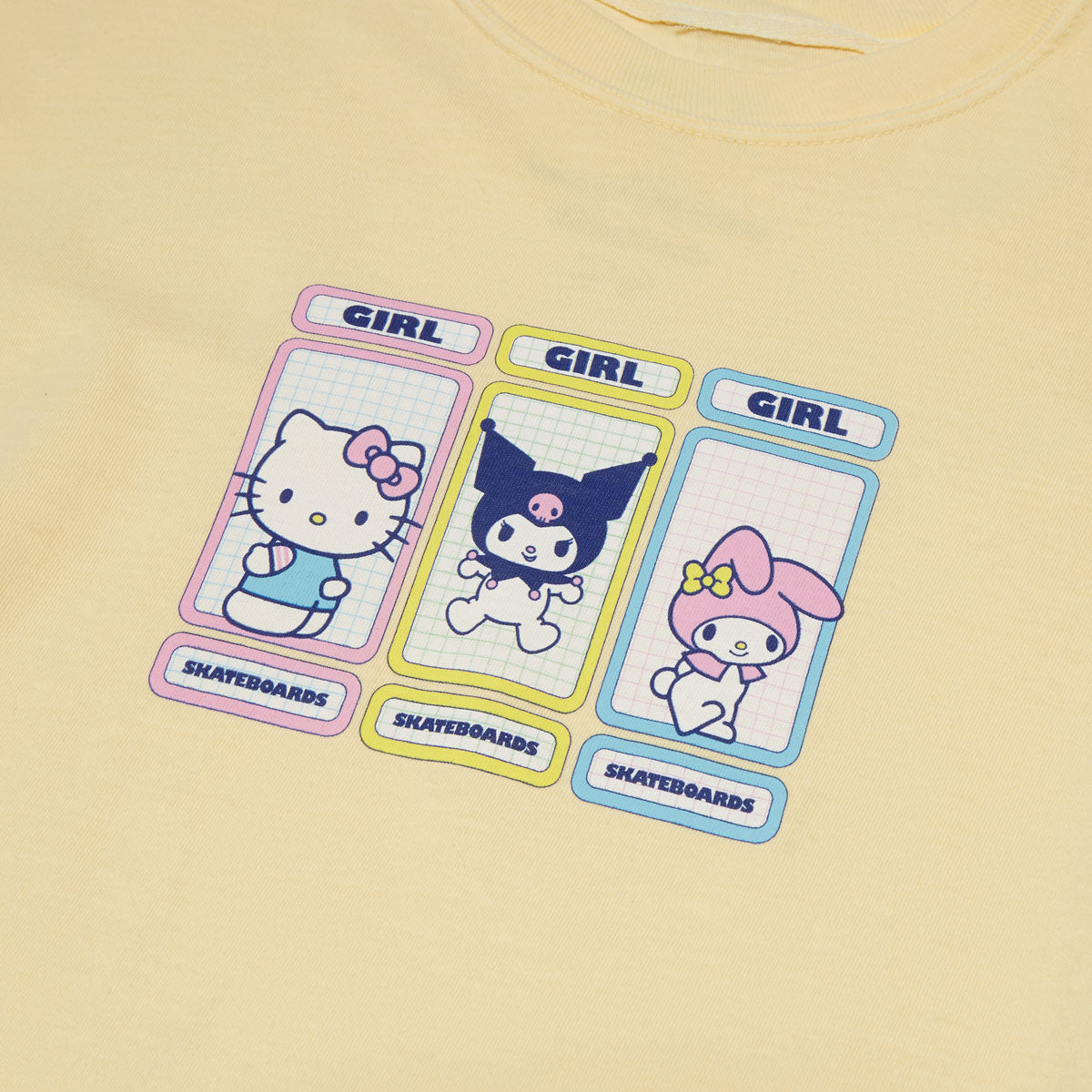 Girl x Hello Kitty Rainbow Triple OG T-Shirt - Yellow image 2