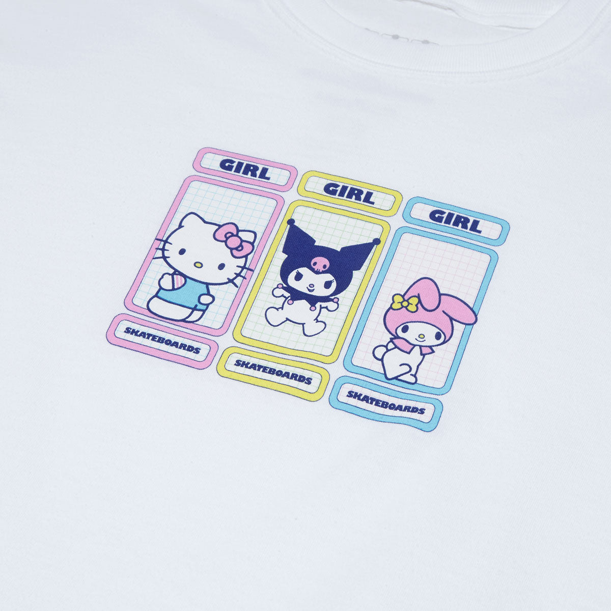 Girl x Hello Kitty Rainbow Triple OG T-Shirt - White image 2