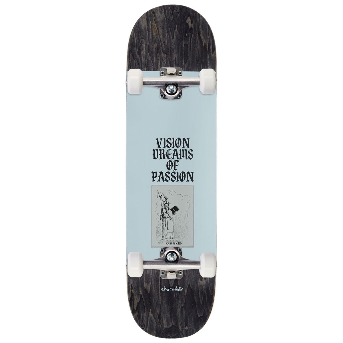 Chocolate Herrera White Lines Skateboard Complete - 8.50