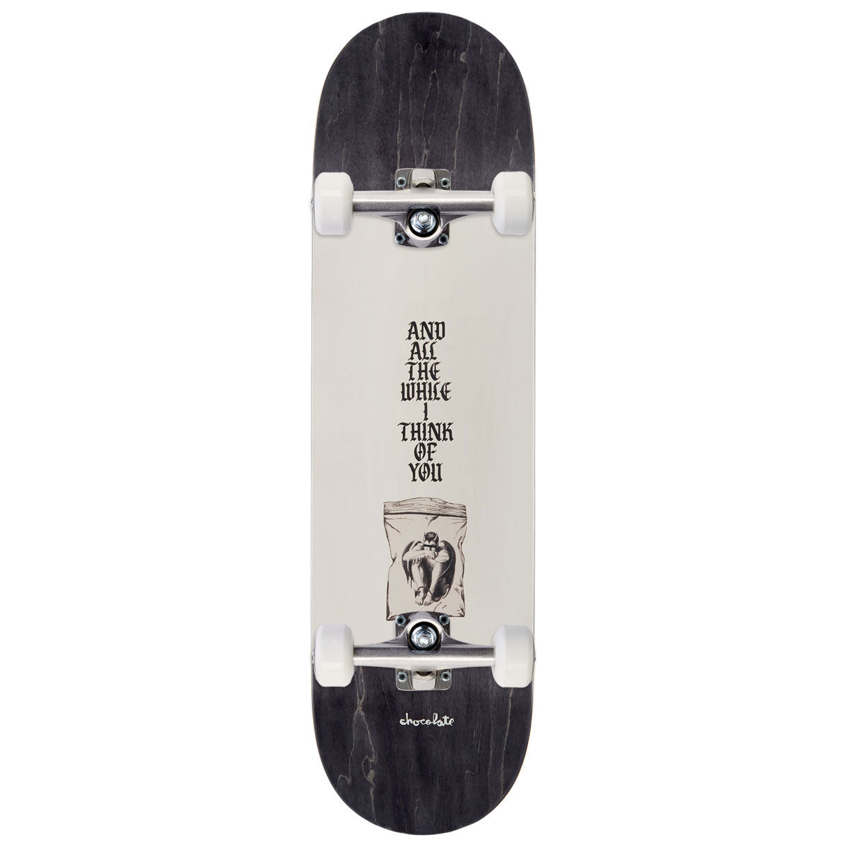 Chocolate Trahan White Lines Skateboard Complete - 8.50