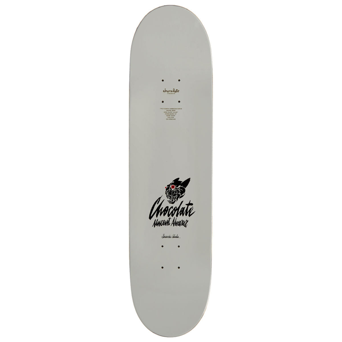 Chocolate Alvarez Swanski Panther Skateboard Deck - 8.25