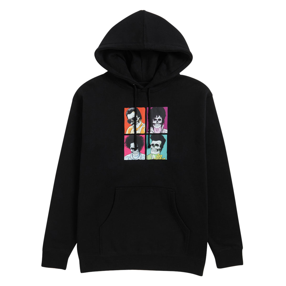 Girl Skull Of Fame Squad Hoodie - Black image 1