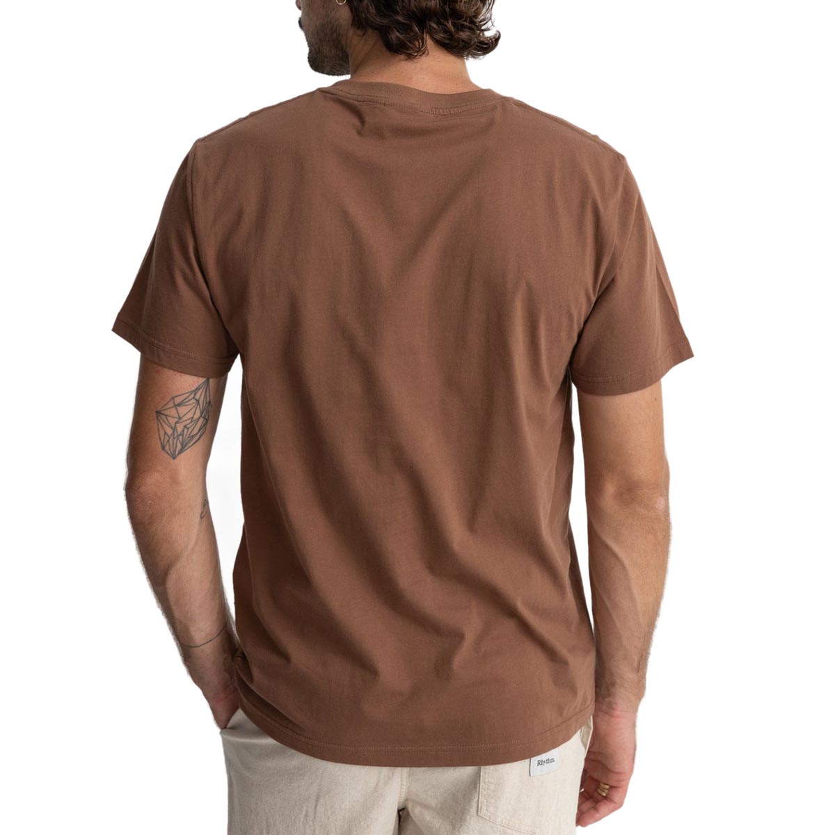 Rhythm Classic Brand T-Shirt - Chocolate image 4