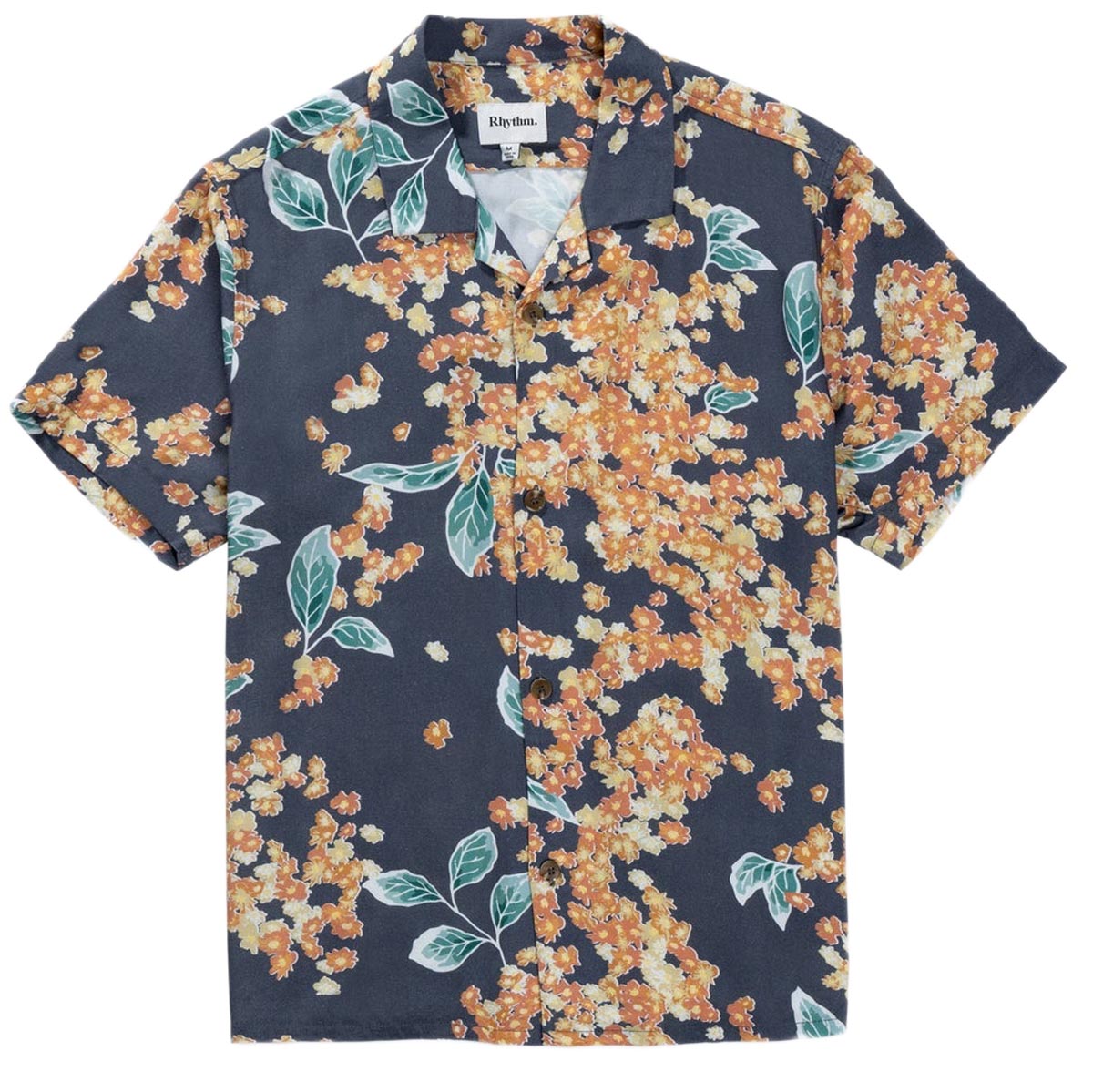 Rhythm Isle Floral Cuban Shirt - Dark Navy image 3