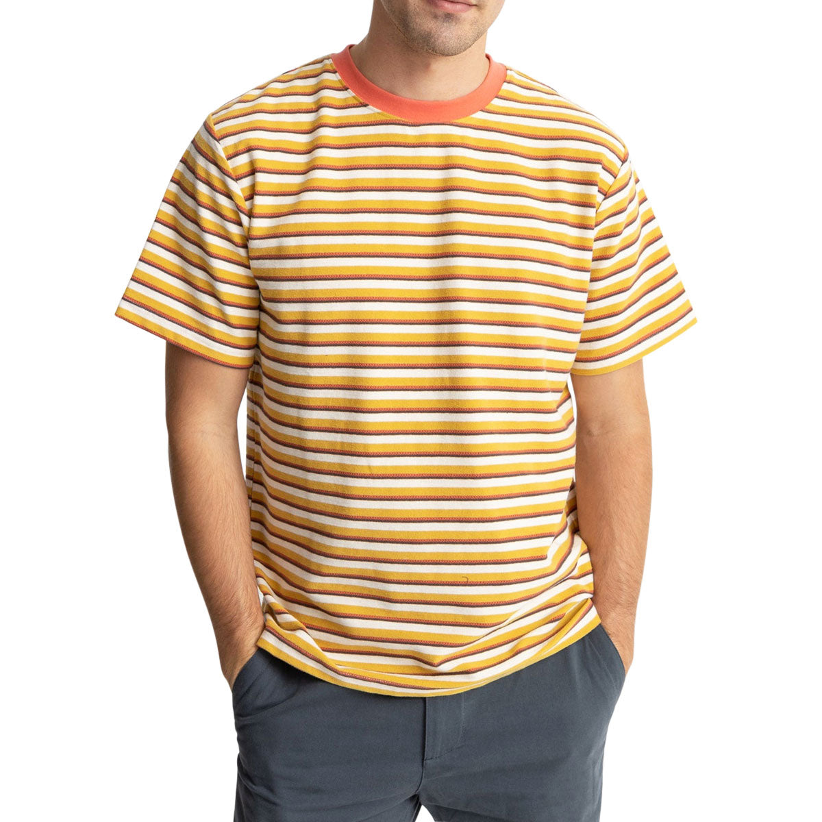 Rhythm Vintage Stripe T-Shirt - Mustard image 2