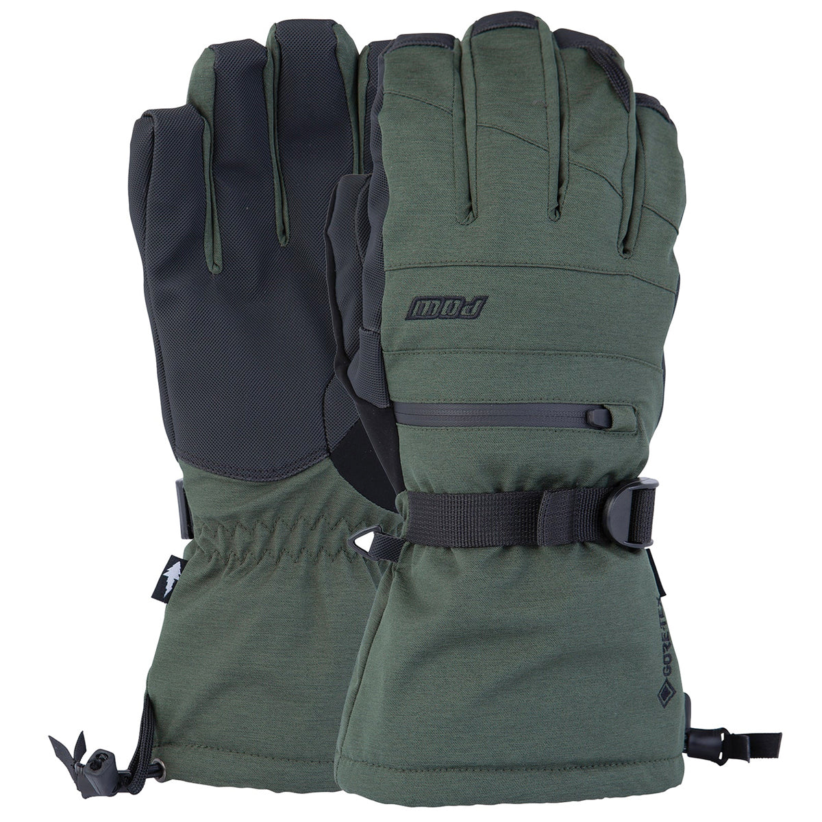 POW Wayback GTX Long Glove Warm Snowboard Gloves - Kombu Green image 1
