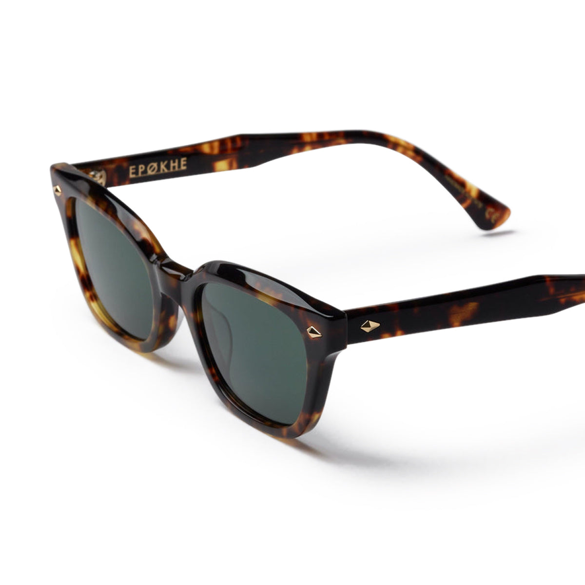 Epokhe Ceremony Sunglasses - Tortoise Polished/Green Polarised image 3