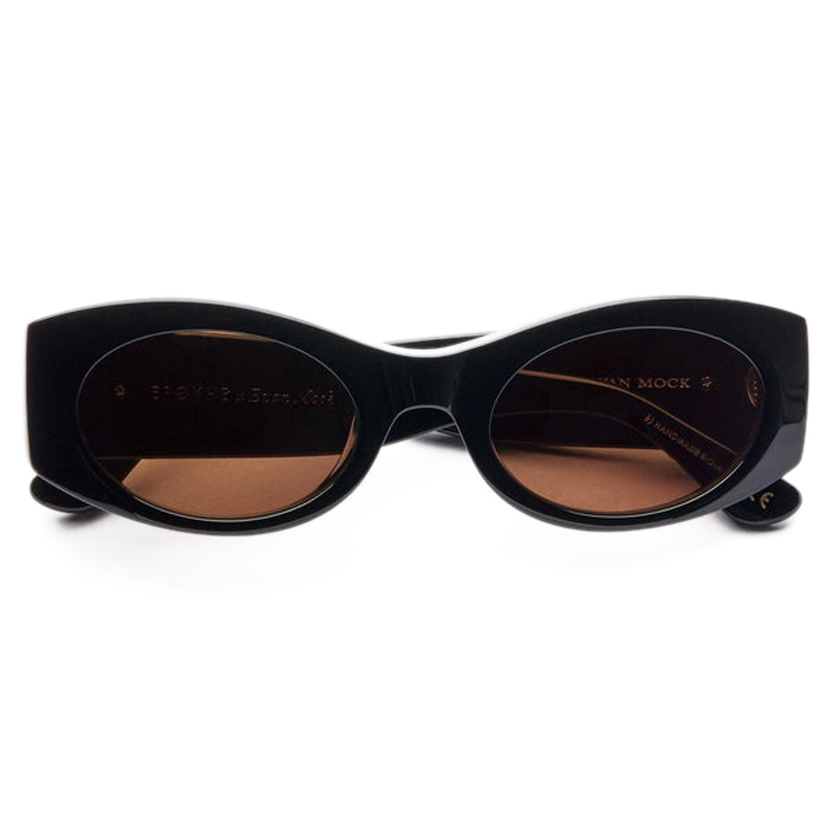 Epokhe Suede Sunglasses - Black Polished/Bronze Amber image 2